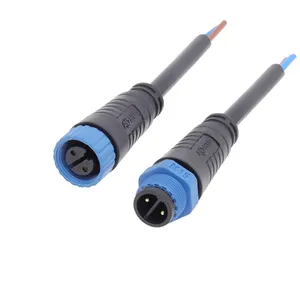 M15 Standaard Gecertificeerde Verlengkabel Netsnoer Mannelijke Vrouwelijke Waterdichte Draad Connector 2pin 10a