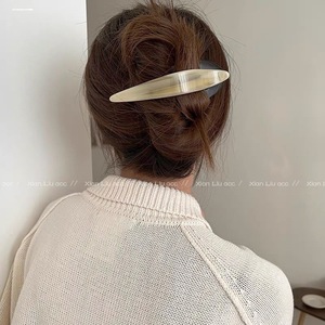 Pince à cheveux en acétate faite à la main, <span class=keywords><strong>super</strong></span> pratique, simple, pour femme, avec fixation queue de pie, grande taille, très tendance - Product Image 4