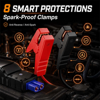 Démarreur de voiture portable 12V haute performance 800A de crête 7200mAh, kit d'alimentation d'urgence automobile