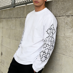 Individuell Bedrucktes Logo Hochwertige Thermische Boxy Tops Locker Sitzende T-Shirts 100% Baumwolle Lässige Langarm-T-Shirts für Herren - Product Image 3