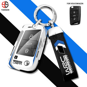 ABS Racing Car Key Case Cover Bag per Volkswagen VW Polo Golf 7 MK7 Tiguan per Skoda Octavia <span class=keywords><strong>Karoq</strong></span> Kodiaq portachiavi <span class=keywords><strong>accessori</strong></span> - Product Image 5