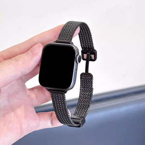Correa Metálica Upro Wheat Slim para Apple Watch, Compatible con Tamaños 46mm, 42mm, 44mm, 40mm, 49mm, 45mm, 41mm, Correas Milanesas de Acero Inoxidable - Product Image 5