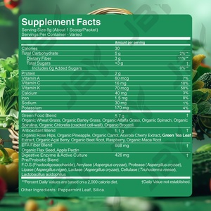 Poudre de super-aliments verts OEM, multivitamines, mélange en vrac, complément complet pour booster l'énergie, <span class=keywords><strong>d</strong></span>étoxifier, améliorer la santé, mélange de super-aliments verts en poudre - Product Image 6
