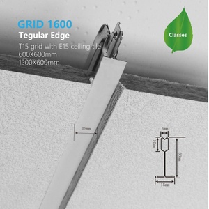 <span class=keywords><strong>Fut</strong></span> T Grille Carreaux Peinture Quille Plafond Cadres 32/38 Barre Métallique Suspendue pour Pvc Combinaison Laine Minérale Plafond - Product Image 3