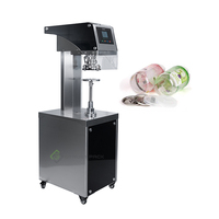 Máquina de sellado semiautomática para latas de café, sellador de lata grande de 3 lb con pantalla táctil