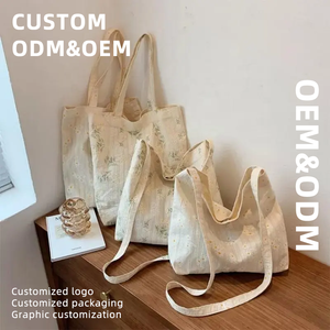 <span class=keywords><strong>Sac</strong></span> fourre-tout personnalisable pour <span class=keywords><strong>femme</strong></span> – Nouveau design tendance, durable, en toile à ouverture facile, idéal pour les courses estivales - Product Image 2