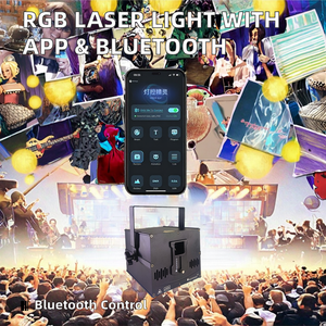 5W RGB luci Laser di animazione professionale Mini DJ Disco Show evento proiettore Full Color APP per telefono per il controllo Bluetooth - Product Image 4