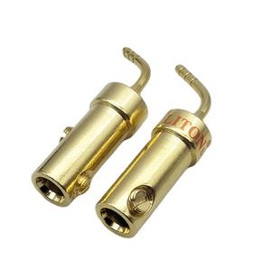ปลั๊กกล้วยแบบโค้ง 2 มม. ชุบทอง สำหรับสายสัญญาณเสียงเครื่องขยายเสียง  ปลั๊กเสียบแบบขาเสียบ  ปลั๊กกล้วย  ขายส่งจากโรงงาน - Product Image 4