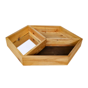 Mensola Esagonale <span class=keywords><strong>in</strong></span> <span class=keywords><strong>Legno</strong></span> <span class=keywords><strong>Massello</strong></span> per Soggiorno e Camera da Letto, Vendita Diretta dalla Fabbrica - Product Image 5