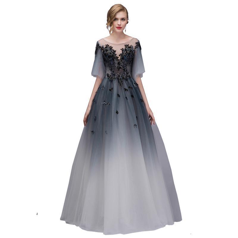 2023 New Customized Bridesmaid Dress Lace Sexy Bride White Gradient Vintage Wedding Dress For Women