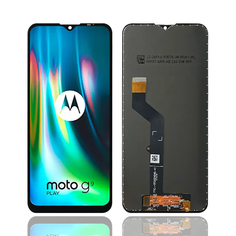 Orijinal cep telefonu Motorola Moto G9 oyun LCD ekran dokunmatik ekranlı sayısallaştırıcı grup