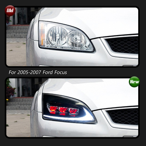 Faros LED TYPY para Ford Focus 2005-2008, Carcasa Negra, Señal de Giro Secuencial, Luz Diurna, Actualización - Product Image 2