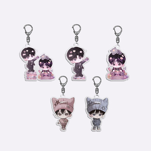 Custom Wholesale Fashion Trend Q Version Han Man Official Seller Monday's Savior Cartoon Plastic Key Chain - Product Image 1