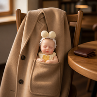 8 Zoll große, vollständig aus Silikon gefertigte Reborn-Babypuppe, schlafend, mit geschlossenen Augen, Schleifen-Stirnband, Hasen-Applikation, Neugeborenen-Puppe für Rollenspiele