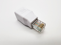 Adaptador Ethernet RJ45 8P8C FTP STP UTP Cruzado, Conector de Extensión de Red LAN RJ45 Macho a Hembra para Cat 6 5e 5