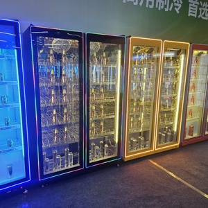 格安コーラ飲料クーラー業務用ディスプレイ冷凍庫<span class=keywords><strong>3</strong></span>ドア縦型5つ星省エネ調整可能棚工場価格 - Product Image 2