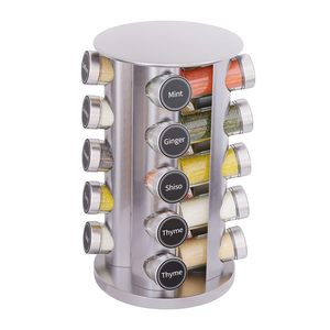 Vente chaude Cantainers Rack Garde-manger Bouteilles Spinner Debout Libre 360 À L'intérieur Cuisine Organisateur <span class=keywords><strong>Placard</strong></span> 20 Pot Épice Rack De Stockage - Product Image 6