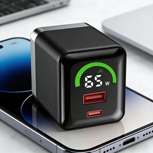 Cargador de pared GaN con pantalla digital LED inteligente de 45W y carga rápida, compatible con iPhone/Samsung con puerto A+C - Product Image 2