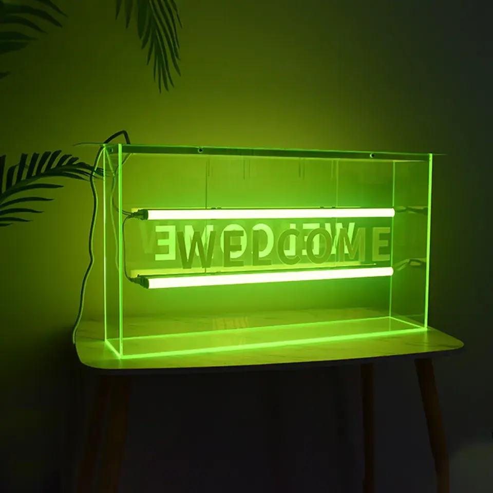 Özel reklam ışık kutusu çerçeve ekran kurulu dikdörtgen akrilik işareti Led Lightbox 3D mektup tabela açık güneş tabela