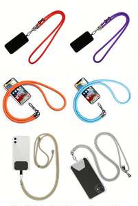 Cordon de téléphone portable personnalisé réglable, bandoulière, dragonne, cordon de cou, porte-clés, courtes lanières pour hommes et femmes - Product Image 2
