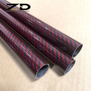 <strong>Red</strong> Black <strong>Carbon</strong> <strong>Fiber</strong> 5/8 Tube <strong>Carbon</strong>-<strong>fiber</strong> Tubes <strong>Carbon</strong> <strong>Fiber</strong> 35mm* 1000mm Tube - Product Image 3