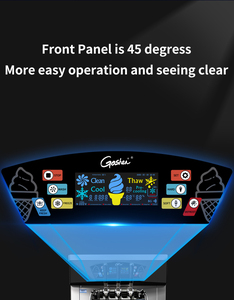 26-32l/h thương mại <span class=keywords><strong>Ice</strong></span> <span class=keywords><strong>Cream</strong></span> Maker Máy tính để bàn nhỏ <span class=keywords><strong>Counter</strong></span> <span class=keywords><strong>Top</strong></span> dễ dàng di chuyển 3 hương vị mềm phục vụ máy làm kem - Product Image 4