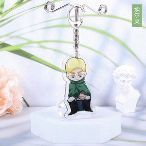 Portachiavi in Acrilico a Doppio Strato con Design Cartoon di Attack on Titan, Artigianato in Plastica, Vendita all'Ingrosso - Product Image 6