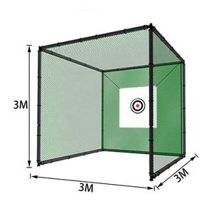 Red de Práctica de <span class=keywords><strong>Golf</strong></span> GAOPIN GP-2533B 3 x 3 x 3 m, Material de Espuma y Césped Artificial de Nailon, Color Negro y Verde, Uso en Interiores y Exteriores - Product Image 6