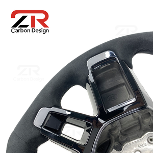 Volante Deportivo de Fibra de Carbono y Gamuza Negra para <span class=keywords><strong>Land</strong></span> <span class=keywords><strong>Rover</strong></span> Range <span class=keywords><strong>Rover</strong></span> Defender L663 110 90 Vogue L405 <span class=keywords><strong>Rover</strong></span> Evoque - Product Image 4