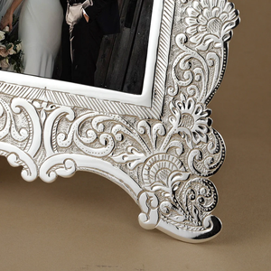 50th Anniversary Shaped Photo <b>Frame</b> Decorative Silver Finish Picture <b>Frame</b> for Wedding Birthday Home Decoration Gift - Product Image 2