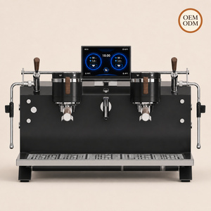 Machine à expresso commerciale AT2-2, 2 groupes, semi-automatique, avec pompe rotative et écran de 7,0 pouces, expresso commercial - Product Image 1