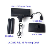 Sistema POS con Puerto Serie, Pantalla LCD210 Todo en Uno, Pantalla de Símbolos para Clientes, Hardware POS para Supermercado/Tienda