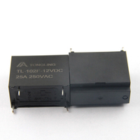 Relais 102F, Relais 25A, Relais 4 broches, Relais électromagnétique scellé 12V TL102F-12VDC-S-H25A