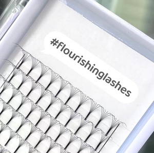 Premade LÔNG MI LÔNG Mi Lụa Tổng Hợp Thủ Công Gốc Dài Sản Xuất Tại Hàn Quốc 6D 5D Lông Mi Nối - Product Image 1