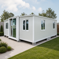 Maison conteneur préfabriquée extensible à prix abordable avec panneaux sandwich pour camp de travailleurs - Mini-maison modulaire mobile