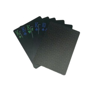 Naipes de PVC DE HISTORIA chapados en negro personalizados del fabricante de China con logotipo - Product Image 6