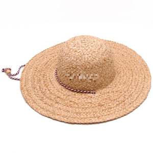 Chapeau de paille en raphia naturel à large bord tendance été <span class=keywords><strong>2023</strong></span>, nouvelle arrivée, grand pare-soleil en paille pour femmes, accessoire de plage - Product Image 5