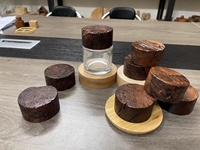 Tapas de Madera para Botellas de Perfume con Logotipo Personalizado de Lujo, Tapas Ecológicas de Madera Natural de Fresno, Haya y Pino para Botellas de Vidrio de 50 ml y 100 ml