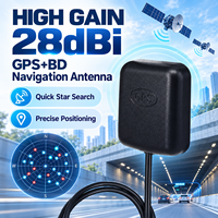 Antenne de navigation GPS/GNSS BD à gain élevé 28dBi, recherche rapide des satellites, positionnement précis, RG174 SMA, pour voiture, camion, suivi de véhicules