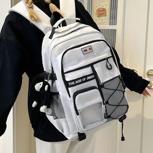 <span class=keywords><strong>Mochila</strong></span> Escolar Coreana 2026, Nueva Tendencia, Gran Capacidad, Impermeable, con Cierre de Cremallera, para Estudiantes, Ideal para Viajes Ligeros - Product Image 4