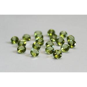 Gema de Peridoto Verde de 5 mm y 0.513 Quilates, Talla Brillante Redonda, para Joyería - Product Image 6