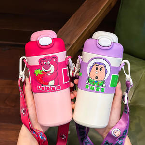 ขวดน้ำเก็บอุณหภูมิสำหรับเด็ก Lotso Buzz พร้อมหลอดดูด 500 มล. สำหรับใช้ในโรงเรียน ฤดูร้อน 2024 ของขวัญต้อนรับเปิดเทอม - Product Image 1