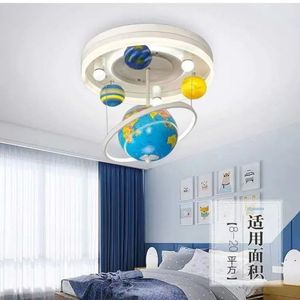 Lampada da Soffitto LED Saturno Stampata in 3D dal Design Moderno Lampadario Creativo per Camera da Letto e Cameretta - Product Image 4