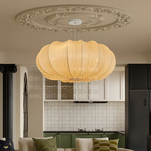 Lustre rond de style vintage français, E27 LED blanc, pour salon, lampe créative artistique rétro - Product Image 2