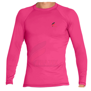 <b>Men's</b> White Long Sleeve <b>Compression</b> Rash Guard Quick Dry Breathable Performance Fitness Training <b>Shirt</b> - Product Image 3