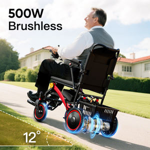 2025 nouveauté Offre Spéciale fauteuil roulant électrique pliable 17kg Ultra léger 500W moteur 30km gamme avion approuvé fauteuil roulant électrique - Product Image 5