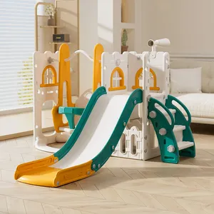 子供屋内クライミングプレイハウスベビープレイルーム遊び場機器幼児プラスチックスイングとスライドセット子供用スライディングおもちゃ
