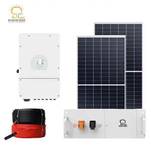 BR SOLAR 8kw 10kw 15kw 20kw Solar Energy System 5kva 5kw 10 Kva 5 Kw Off Grid Hybrid Solar Power Panel System Kit Price For Home