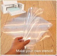Feuille de pochoir vierge pour vinyle, silhouette, acétate de PET transparent, mylar, matériel de modèle artisanal