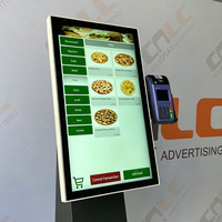 Pantalla LCD de Alta Luminosidad para Kiosco de Autoservicio con Pantalla Táctil para Interiores y Exteriores, para Restaurantes de Comida Rápida y Cafeterías